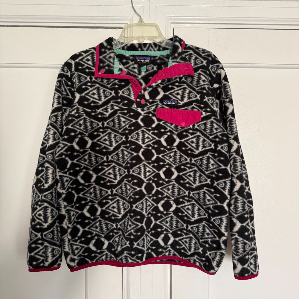 PATAGONIA Women’s Lightweight Synchilla Snap-T Fleece Pullover Size L